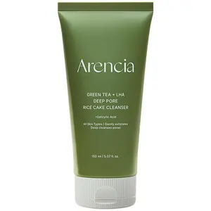 [ARENCIA] Green Tea + LHA Deep Pore Rice Cake Cleanser 150ml - Acne Face Wash, Deep Pore Cleansing, Blackhead Remover