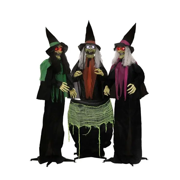 6.25FT Judy, Jody, and Julie Coven of Witches Animated Decoration - Scream Saver