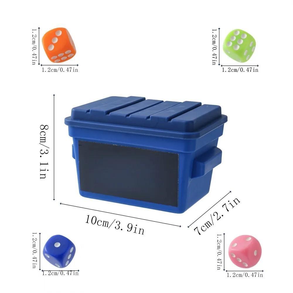Fun 4-Player Board and Dice Game with Dumpster, 80 Piece Dice Set, and Graffiti Stickers | Perfect for Travel, Parties, and Game Night