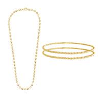 2 pc 2mm/2mm Bracelet & Necklace Set