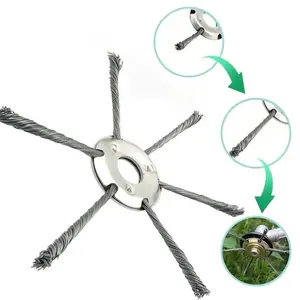Twisted Wire Cutting Head Weeding Disc, Weed Whip Attachment for String Trimmers, Compatible with Lithium-Ion & Gas Lawn Mower Power Tool Accessories, Multiple M18 Lithium Replacement Battery Pack