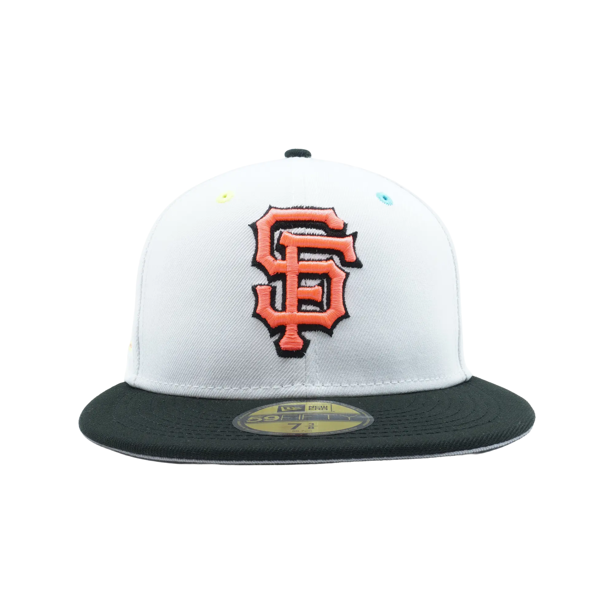 59FIFTY San Francisco Giants 2014 World Series Fitted Hat "White / Black - Brim / Grey - Under Brim" NE832