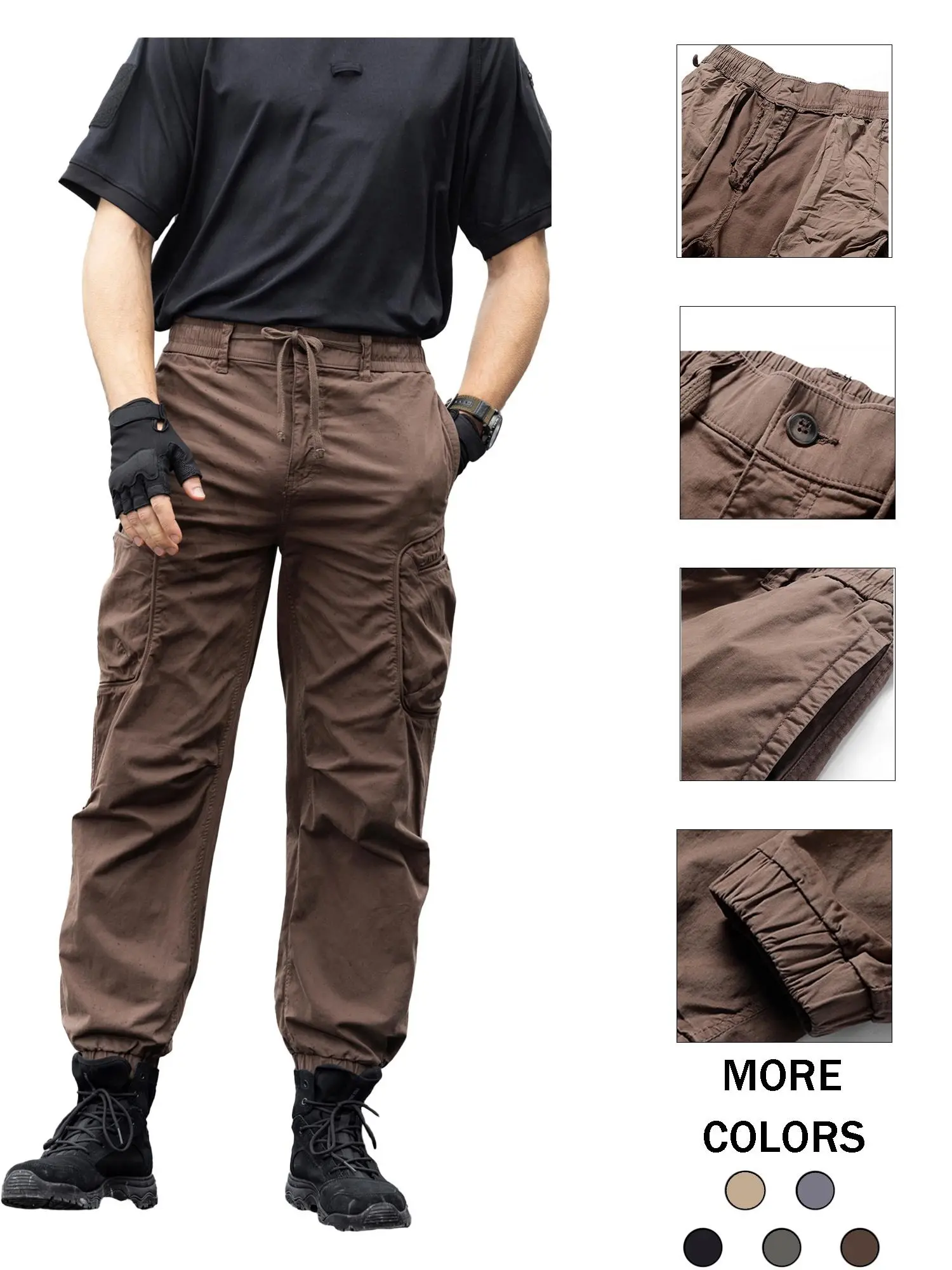 2026 New Trendy Sports Pants, Multi-Pocket Loose Fit Plus Size Cargo Pants for Men, Lightweight Tactical Casual Pants