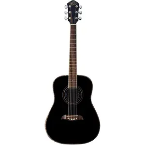 Oscar Schmidt  0.75 in. Dreadnought Acoustic Guitar, Black