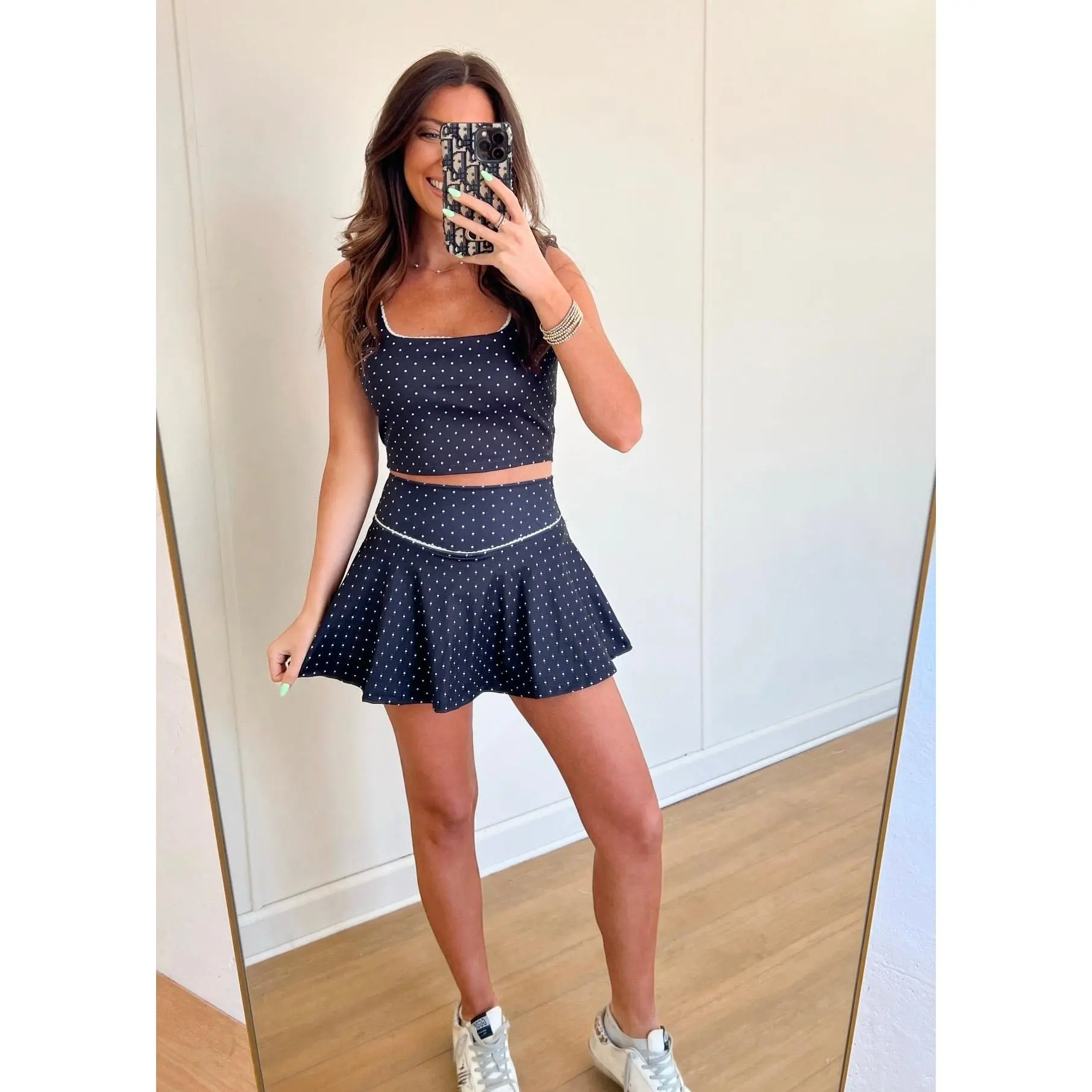 Marley Active Skirt - Polka Dot