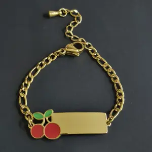 Stainless Steel Baby Bracelet with Free Engraving for Kids Under 3yrs