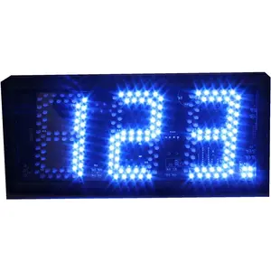 Portable Aluminium Countdown Timer, Digital Wall Clock with 5-Inch Blue LED Display, 999-Day Counter with IR Remote and Mounting Brackets