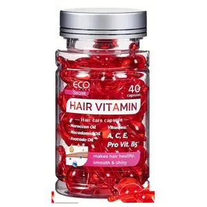 Hair Vitamin Capsules 3 Piece Set, Contains Hair Essence Oil & Moroccan Argan Nourishing Moisturizing Ingredients, No Wash Formula, Suitable for All Hair Types, Haircare