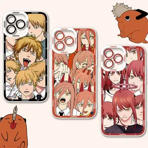 Chainsaw Man Case Stylish & Durable New Year Gift: Fashionable Phone Case for iPhone 11 12 13 14 15 16 17 – Perfect Blend of Protection and Trend Double-layer Back Cover