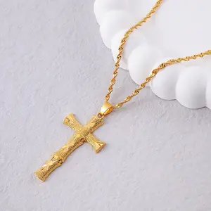Cross Gold Pendant Necklace Women’s gift Men’s gift