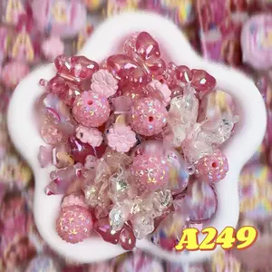 Rainbow-Daily New Arrivals |Acrylic Bead Mix for DIY Craft Beadable Pen Bracelets Phone Charms Necklaces Versatile Use
