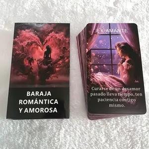 Spanish Love Oracle Cards ,Romance Oracle Cards, Tarot Deck, Fortune Telling Toys, Prophecy Divination Deck, Keywords, 12x7cm