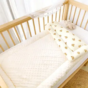 Baby Bean Bag Mattress Pad, Soft Comfortable Baby Bedding, Cute Print Design, Ultra-Soft 3D Material, Perfect for Infant Care, Newborn