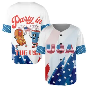 Party in the USA Jersey Patriotic Baseball Jersey Baseball USA Team Shirt 4th of July Jersey, Youth Jersey Shirt Gift For Baseball Player