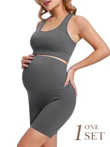 Seamless Pregnant Women Underwear Set, Breathable and Not Muggy, Supports Belly During Pregnancy, Comfortable and Non-Irritating