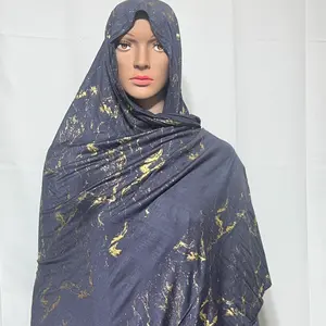 Jersey HIjab with Gold Sparkles Comfortable Jersey Material for Versatile Use Elegant and Sparkling Design for Casual and Special Occasions