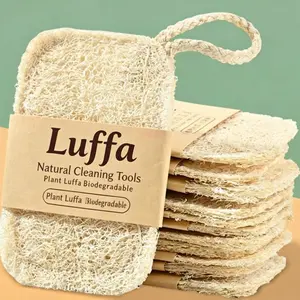 Natural Sponge Dish Brush, Natural Cleaning Tools, Biodegradable Sponges, Eco-Friendly Kitchen Cleaning Tool, Reusable Durable Dishwashing Scrubber, Essential Kitchen Utensil