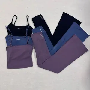 DFYNE Brushed Yoga Tank – Double-Strap Backless Sports Vest for Women| Gym, Running & Outdoor Workouts