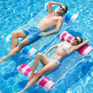 Lightweight Inflatable Floating Pool Water Hammock, Beach Water Sports Lounger, Swimming Pool Water Sports Lounge Chair, Summer Birthday Gift, Inflatable Pool Floaters