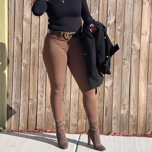 Bombshell Women's Mid-Rise Denim Bottoms - Womenswear mid rise winter bottom casual jean trendy jean