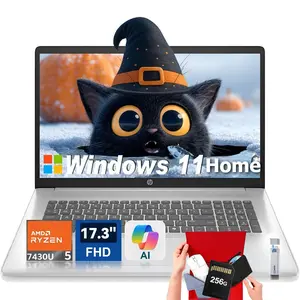 HP 17.3" Student&Business Laptop | Copilot AI | Ryzen 5 7430U | 32GB RAM | 512GB SSD | Win11 Home | Numeric Keyboard | Type-C | Bundle Accessory