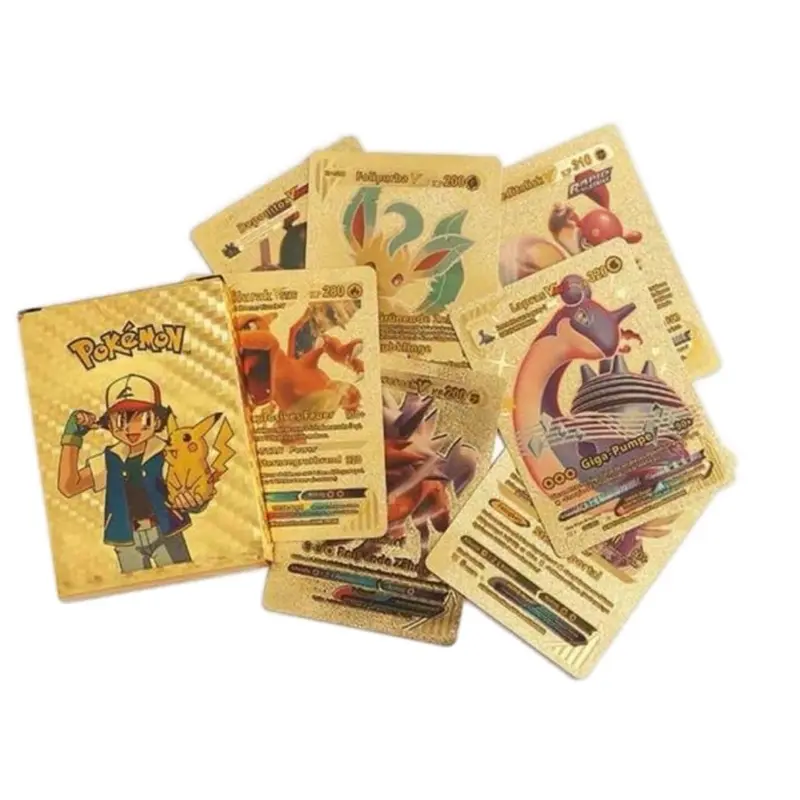 Newest Pokemon English English Cute Gold Foil Cards Vmax Pokmon Pocket  Monster Cards Entertainment Card Collection Battle Card Booster Box  Collectible Tradiner Card Game Toy - TikTok Shop