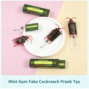 Prank Chewing Gum with Realistic Cockroach Design, Funny Pranks & Jokes Gift, Unique Novelty Item for April Fools' Day Fun