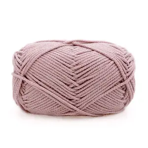 Plain cotton yarn, round hollow cotton yarn, pure cotton yarn, crochet cotton thread, hand-woven wool yarn