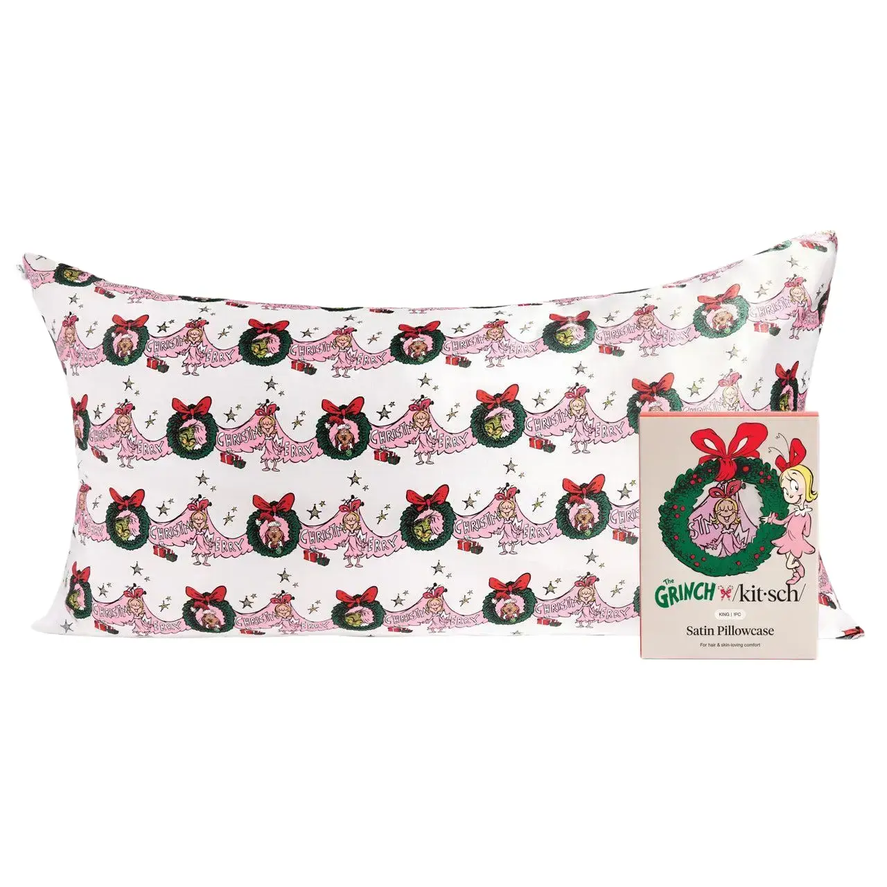 The Grinch x Kitsch King Satin Pillowcase - Cindy Lou Who The Grinch x Kitsch King Satin Pillowcase - Cindy Lou Who