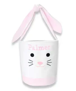 Pink Easter Bunny Basket - Bits & Bows