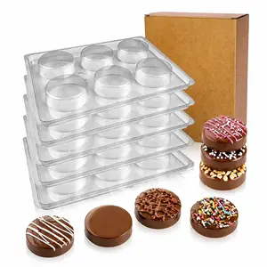 5Pcs Food-Grade Plastic Chocolate Covered Mold Compatible with Oreo Cookies Chocolate Molds 5Pcs Food-Grade Plastic Chocolate Covered Mold Compatible with Oreo Cookies Chocolate Molds
