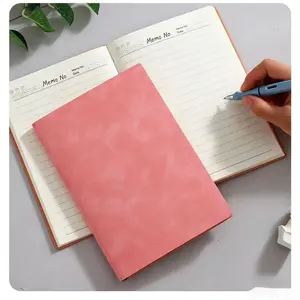 A7 Dual Buckle Colorful PVC Notebook Cover, Simple Style Three-Fold Single Shell, 6-Hole Card Album, Elegant Design