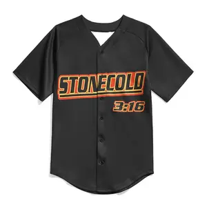 Stone Cold Steve Austin OG Baseball Jersey Black All over Print Gift for Men