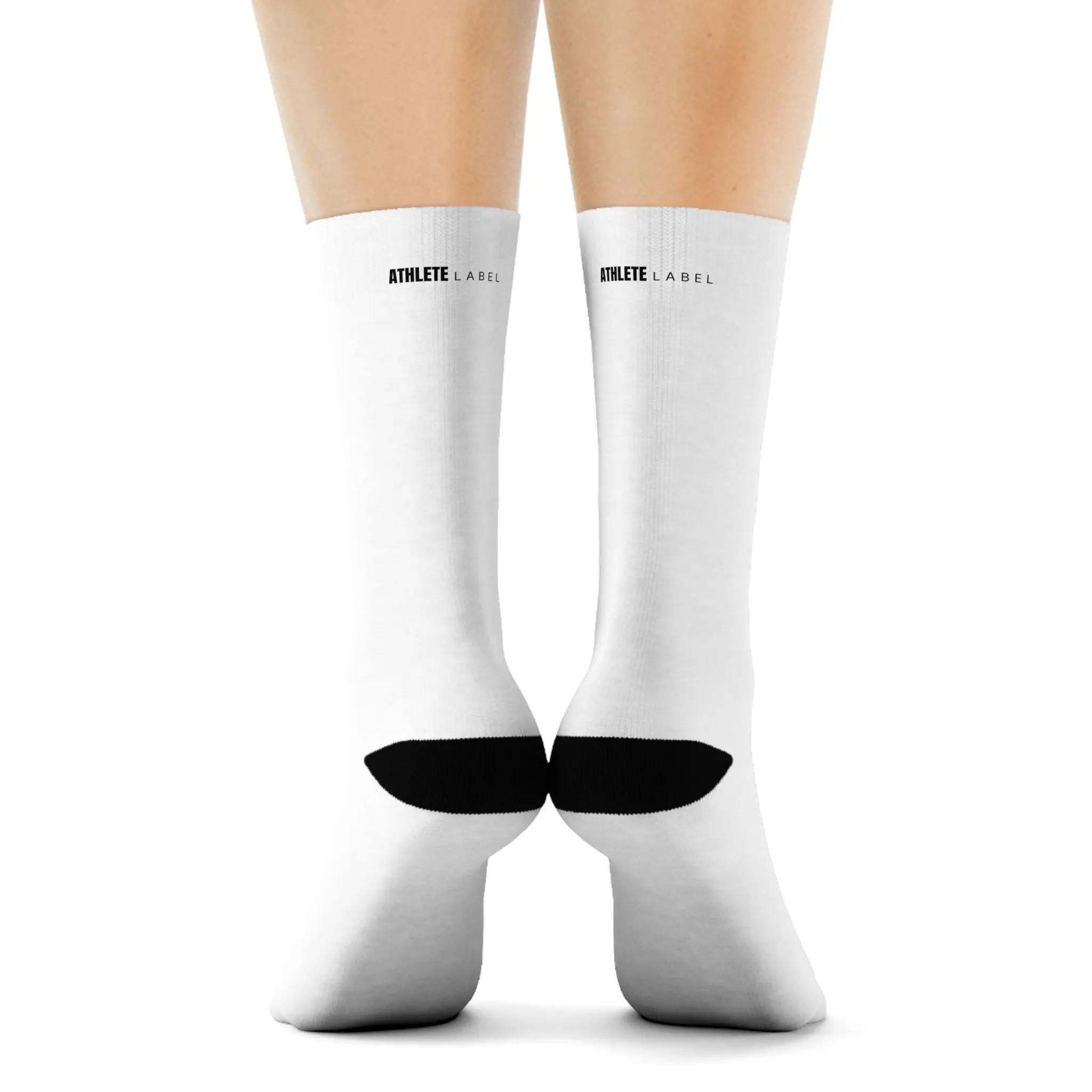 Multi-Sports Full-Crew Height Socks - One Size Fits All, Fast Dry, Stay-Up Design, Flat Sublimation Print, Felt Bottom