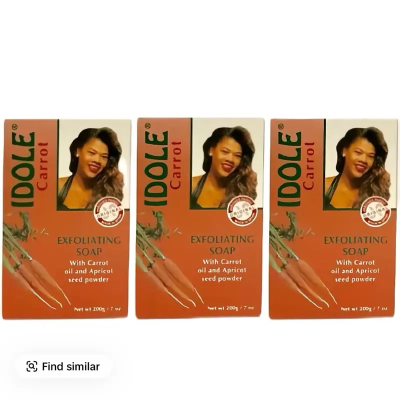 Idole carrot exfoliating moisturizing Bar soap 3pcs
