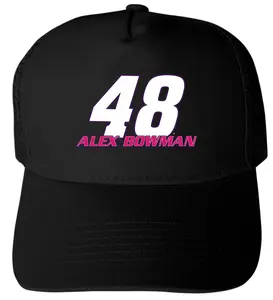 Alex Bowman #48 NASCAR Offic. LIC. Unisex Trucker Hat with Full Color Heat Transfer Logo
