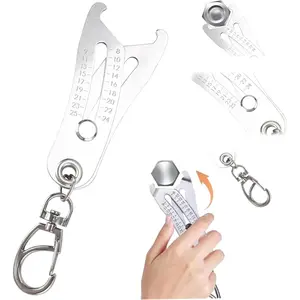Portable Precision Thread Size Checker Keychain, Quick Thread Size Verification and Measurement Tool