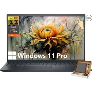 Dell Inspiron 15 3535 Laptop, 15.6" FHD Anti-Glare Touchscreen, AMD Ryzen 7 7730U(15 W, Up to 4.5 GHz), 16/32GB RAM, 512GB/1TB SSD, Windows 11 Home,for Business&Student