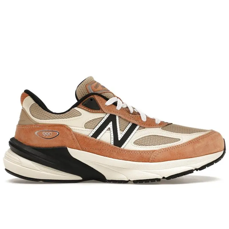 New Balance Men's 990v6 MiUSA Teddy Santis Sepia Orange, from StockX