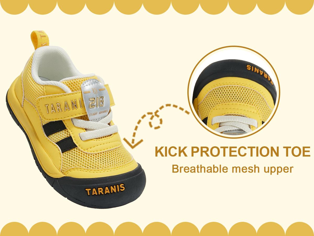 TARANIS Toddler Shoes Boys Girls Non-Slip Walking Sneakers Kids Mesh Breatherble Outdoor Running Shoes