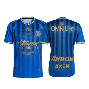 New Chivas 2025 26 Second Away Home Blue short sleeves football jersey shirt without number