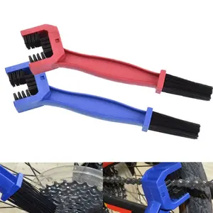 2pcs Portable Chain Cleaner Motorcycle Road Bike Chain Clean Brush Bicycle Clean Motorcycle Tools Chain Cleaner Maintenance Tool Port