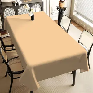 JIT 1pc 2D flat modern ginger yellow patterned rectangular tablecloth, for kitchen, living room, and dining table, kitchen accessory, party, room & outdoor decorative tablecloth, a tablecloth gift for friends