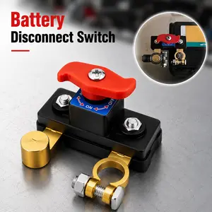 High Efficiency Car Battery Disconnect Switch, for Automobile Marine Camper Power Control, Durable Electrical Breaker, Stable Transmission Anti-Leakage Battery Protection Tool
