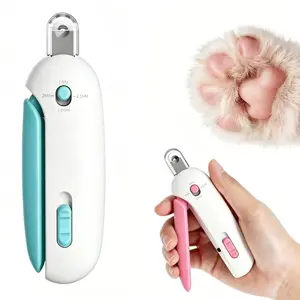 Cat Nail Clipper with Adjustable Aperture, Dog Nail Trimmer with Nail File for Puppies, Safe Pet Claw Clipper Grooming Tool to Avoid Over Cutting, Professional Pet Nail Cutter for Beginners Nail Clipper Scissors