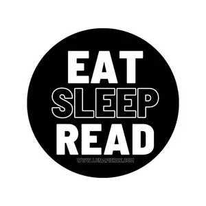 EAT SLEEP READ Luna Pierce 2.5” vinyl sticker