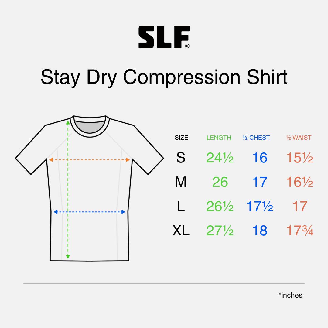SLF Basic Black Compression Shirt for Men & Women - Quick-Dry Mesh Fabric, Moisture-Wicking, Breathable, Durable, Machine Washable, Ideal for Running & Gym Workouts