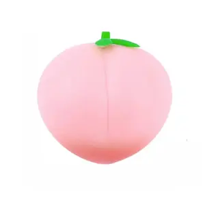 2-Pack Large Realistic Creative Peach Squishies, Slow Rebound Stress Relief Toy, Cute Healing Squeeze Gift for Venting