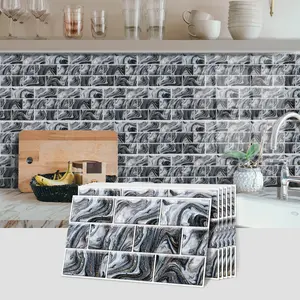 6 Piece Self-Adhesive Colorful Decorative Stickers, Removable Wall Decals for Kitchen Living Room Renovation, DIY Home Decoration