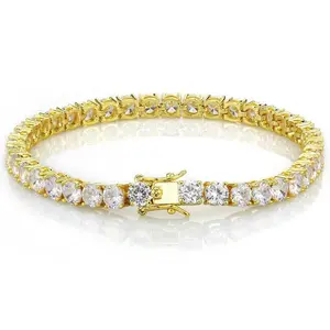 Buling Buling VVS Round Moissanite Tennis Bracelet for Men & Women - Luxury Jewelry Gift with Premium Craftsmanship